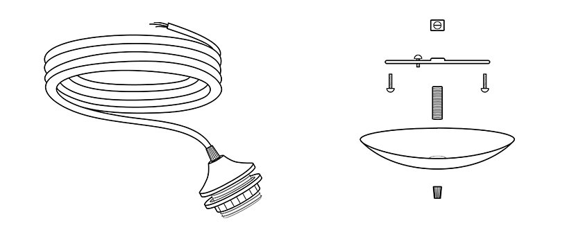 Fall Factory Sale - Cord Set and Ceiling Canopy Fall Factory Sale - Cord Set and Ceiling Canopy