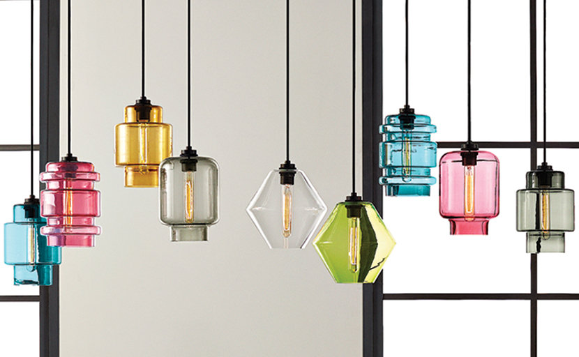 colorful glass pendant lighting series