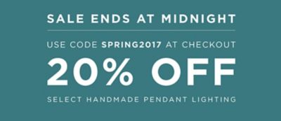 Last Chance to Save on Handmade Modern Pendant Lighting 