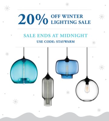 Last Chance to Save 20% on Modern Lighting