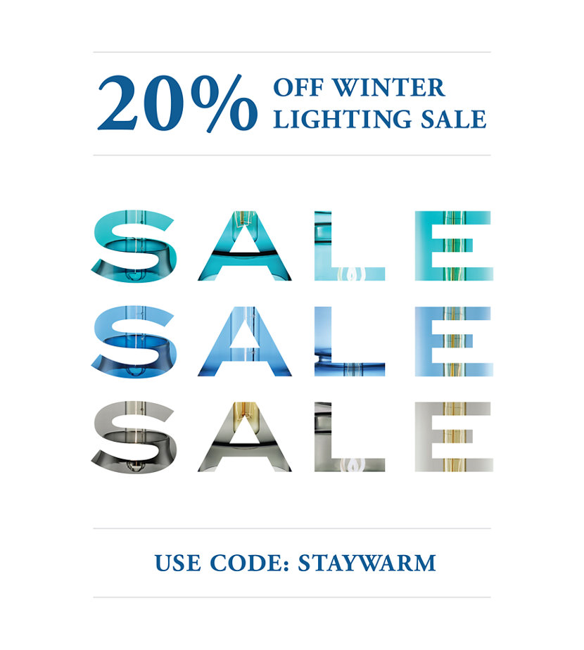 Take 20% Off Pendants During Our Winter Lighting Sale