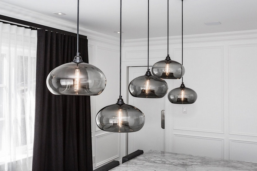 Niche Pendant in Gray Glass Niche Pendant in Gray Glass