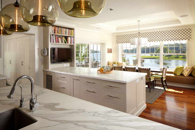 The Open Kitchen Boasts Beautiful Views Of The Long Island Sound The Open Kitchen Boasts Beautiful Views Of The Long Island Sound