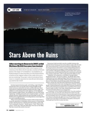 large-scale art installation in Hudson Valley featured in Upstater magazine