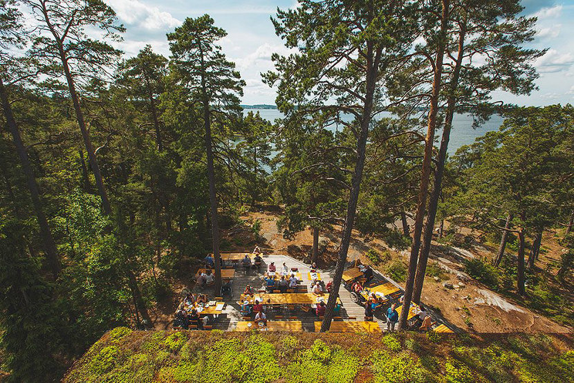 Artipelag Museum Exterior Dining Area Artipelag Museum Exterior Dining Area