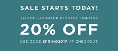 Save 20% on Handmade Modern Pendant Lighting