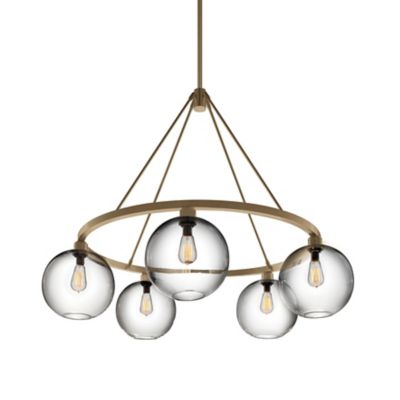 modern glass chandelier