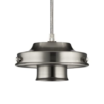 brushed nickel pendant light glass holder