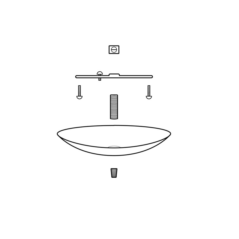 drawing of pendant light mounting hardware