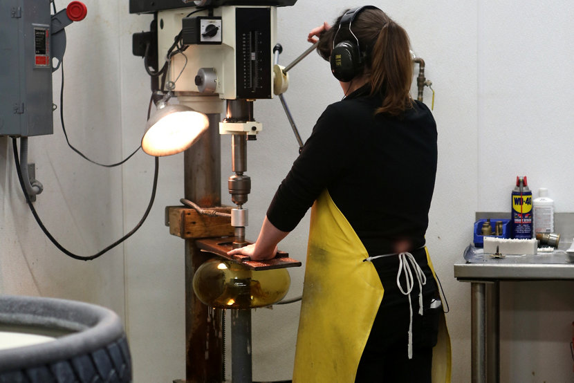 Hand-blown Glass Lighting - In Process, Coldshop Hand-blown Glass Lighting - In Process, Coldshop