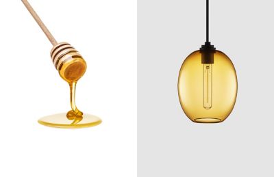 Contemporary Amber Glass