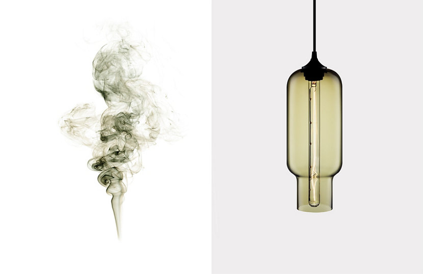 Contemporary Colored Glass - Smoke