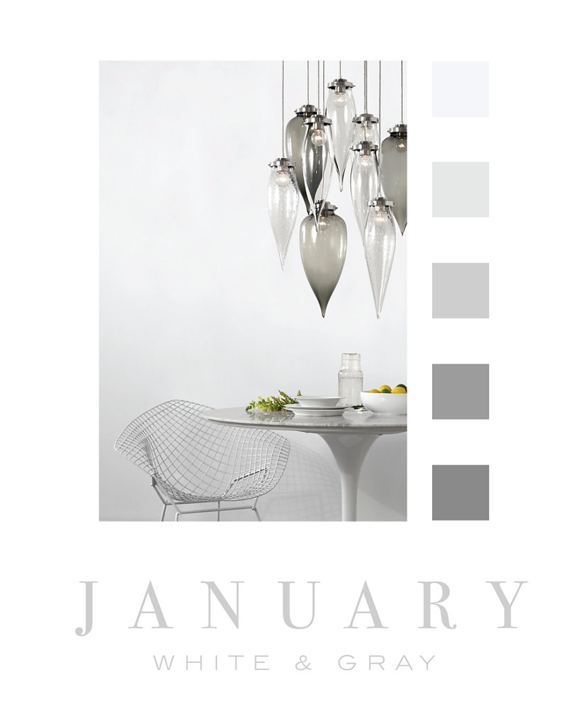 Color of the Month - January - Gray and White
