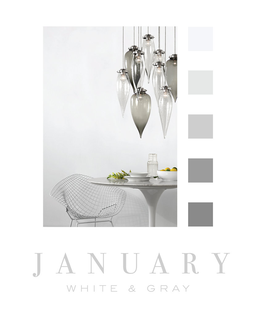 Color of the Month - January - Gray and White Color of the Month - January - Gray and White