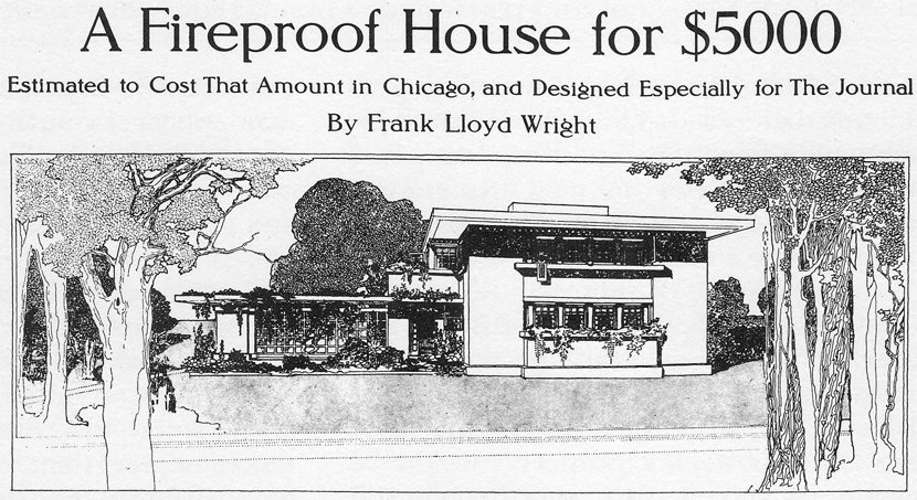 Frank Lloyd Wright Fireproof House