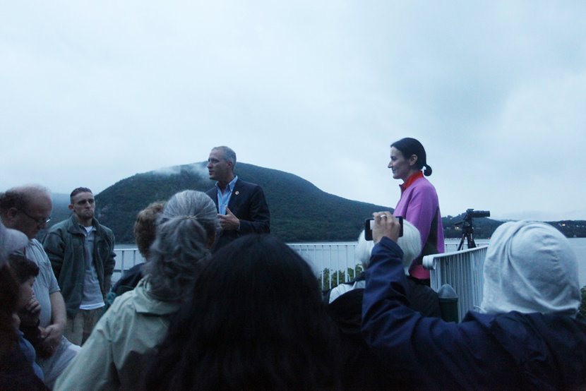 Congressman Sean Maloney and artist Melissa McGill on opening night of Constellation