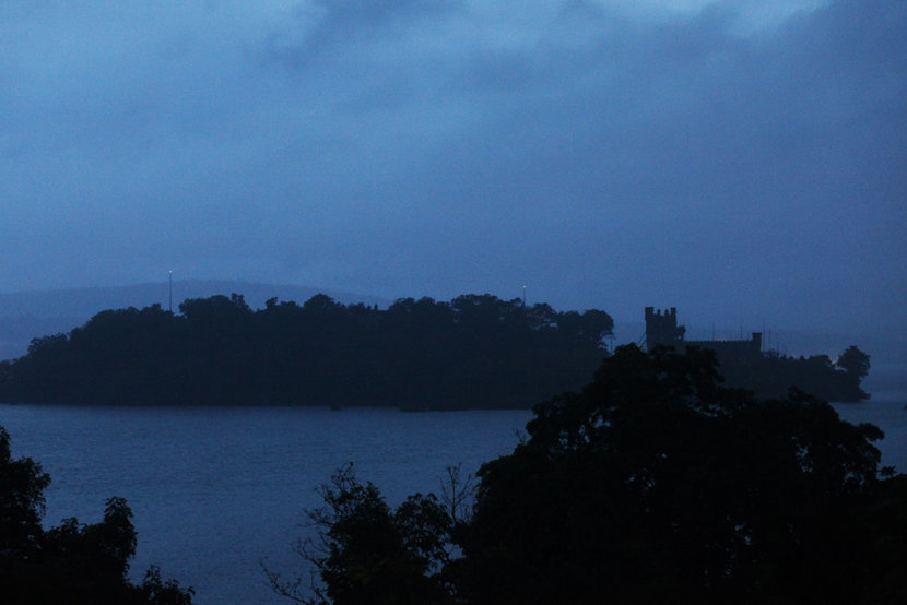 Darkness over Bannerman Island as Constellation emerges