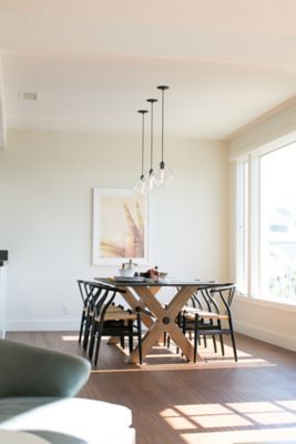 Crystal glass table pendant lighting