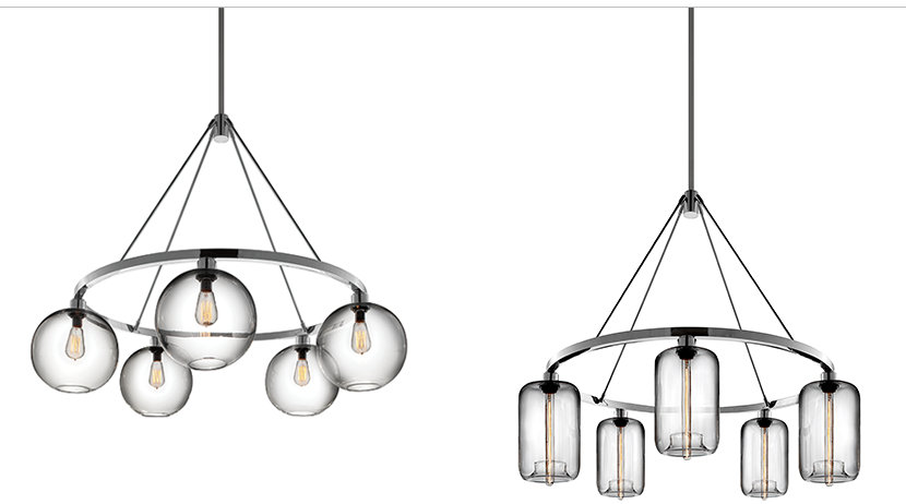 Handmade Clear Glass Modern Chandeliers Handmade Clear Glass Modern Chandeliers