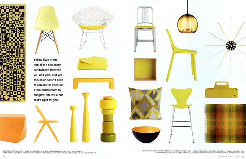 yellow high end design products