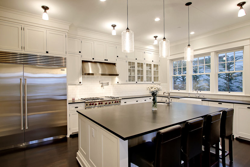 Effervescent Modern Pendant Lights in Seattle Kitchen