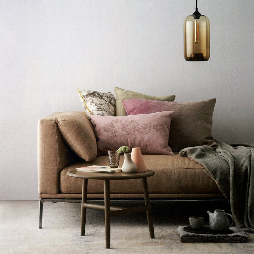 living room pendant lighting in elle decoration magazine