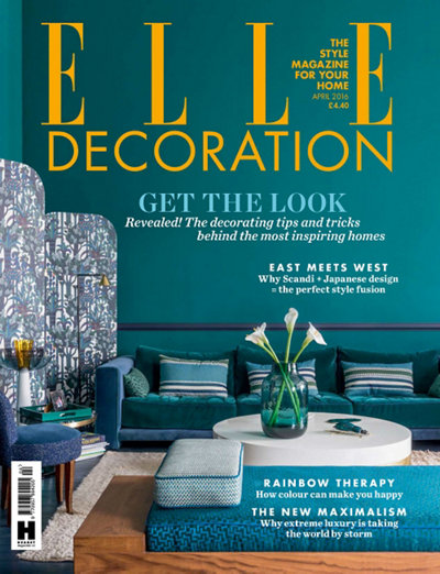 Elle Decoration UK April 2016 magazine cover