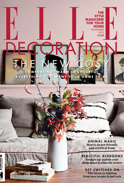Elle Decoration UK November 2015 magazine cover