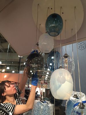 hanging modern glass pendant lighting