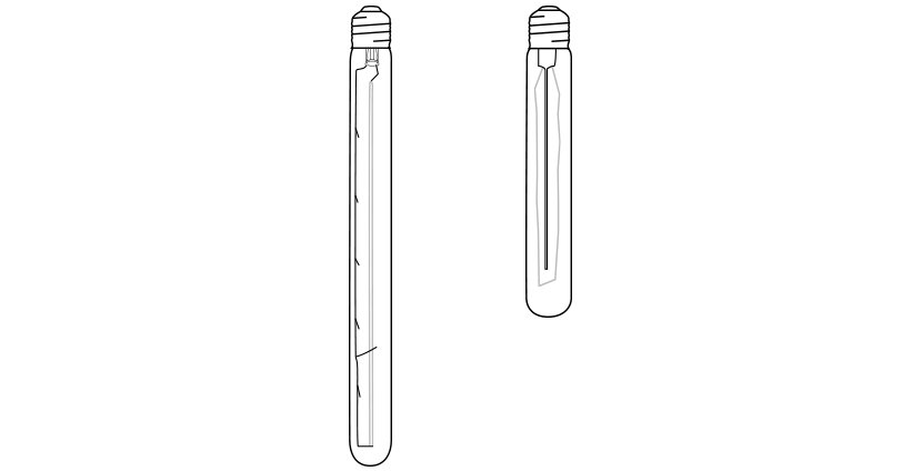 Standard Bulbs for Ellipse Modern Pendant Light
