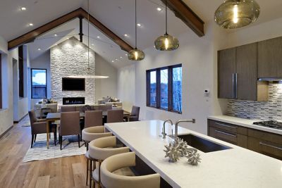 Modern kitchen island store lighting