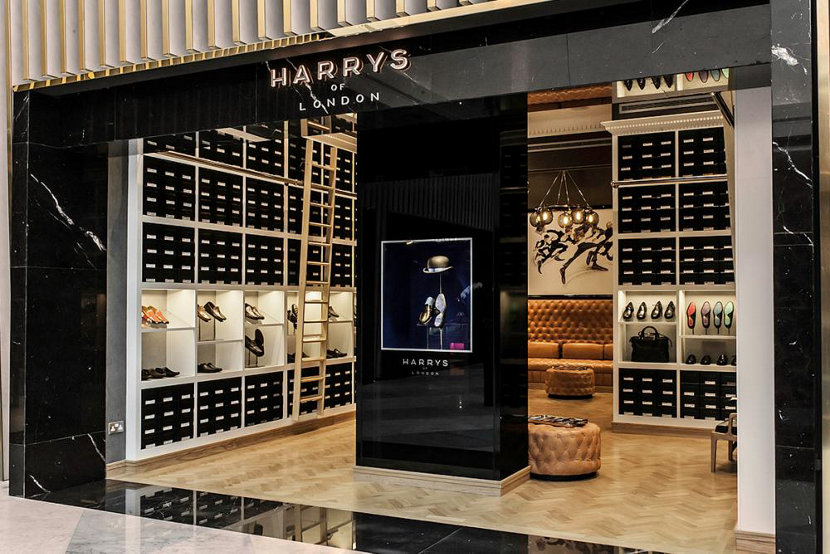 Modern Retail Pendant Lighting Adorns Harry's of London Dubai