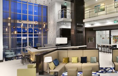 modern grand hotel lobby