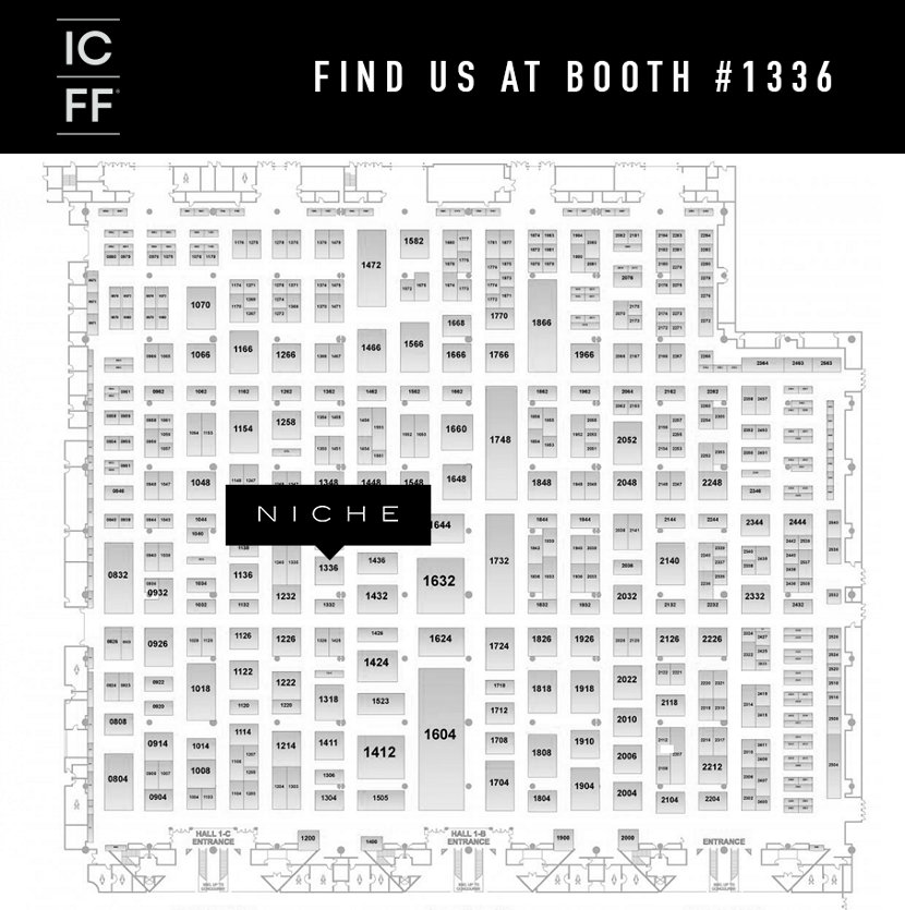 ICFF trade show map