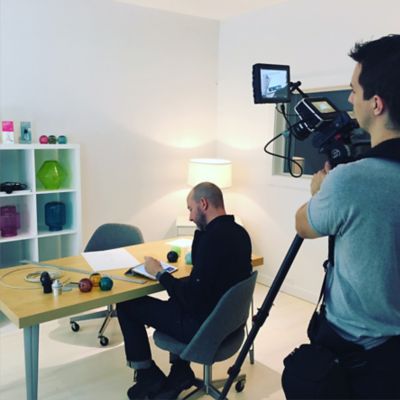 glass light video behind the scenes