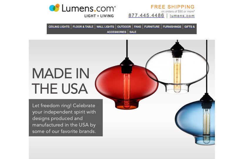 Niche Stargazer pendant lights on Lumens website