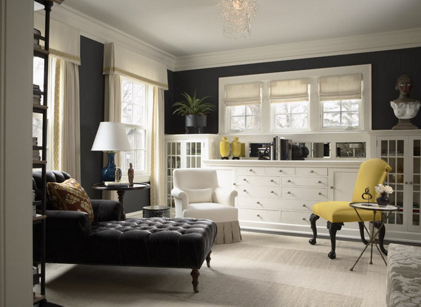 modern living room with yellow accent color modern living room with yellow accent color