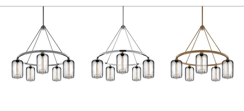 Metal Finishes for a Customizable Modern Chandelier