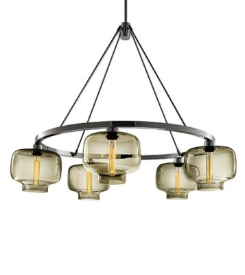 modern glass chandelier