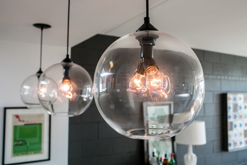 Modern Bar Pendant Lighting Close Up Modern Bar Pendant Lighting Close Up
