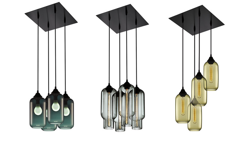 modern glass chandeliers