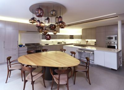 dining room pendant height