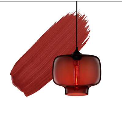 2018 Color of the Year - Crimson Pendant Light
