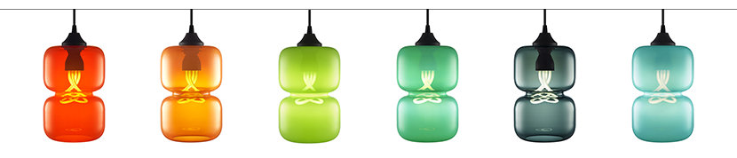 Pinch Modern Pendant Light in Chroma Colors