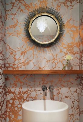 modern Brooklyn townhouse bathroom