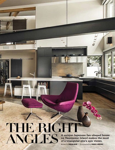 The Right Angles in Gray Magazine Featuring Niche Modern Kitchen Pendant Lighting