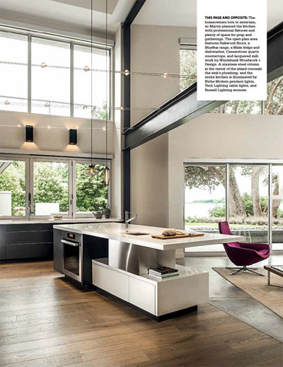 More Project Details in Gray Magazine Featuring Niche Modern Kitchen Pendant Lighting