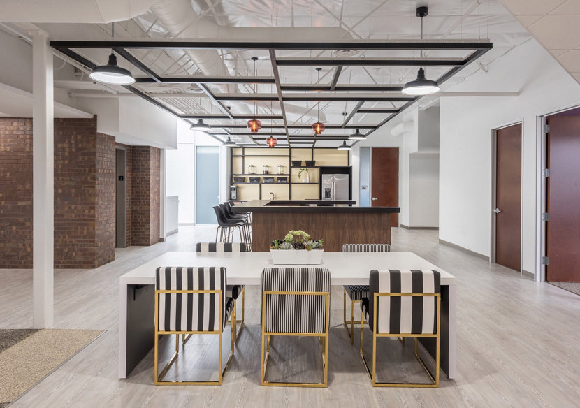 Modern Office Lighting - Plum Glass Modern Office Lighting - Plum Glass