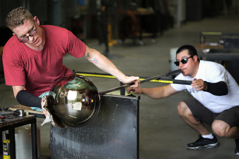 See Live Glass Blowing at the Spring Factory Sale