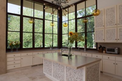 Terra Pendants in East Hampton Kitchen